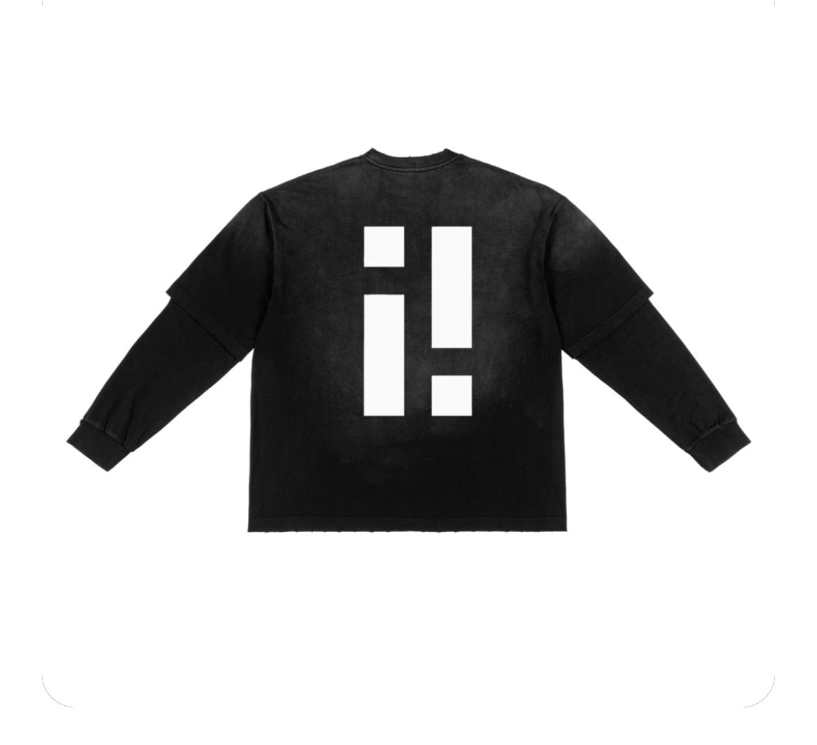 Sunfade Hand-Frayed Faux Two piece indecisive legacy logo