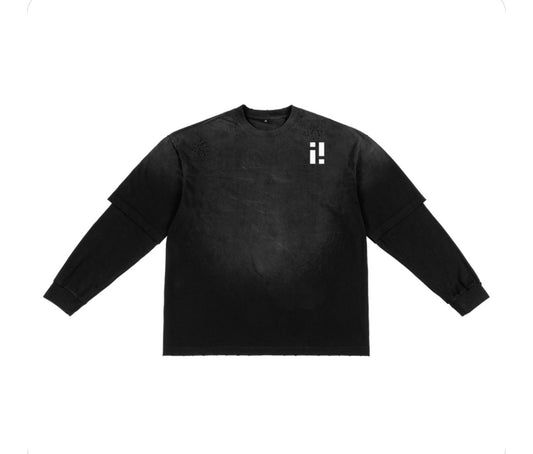 Sunfade Hand-Frayed Faux Two piece indecisive legacy logo