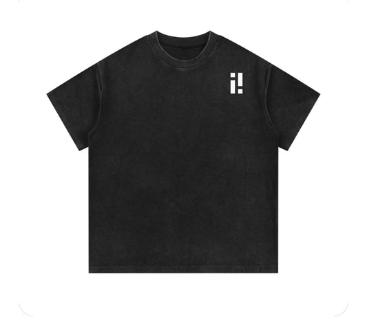 Mineral Wash waffle knit T-Shirt indecisive legacy logo