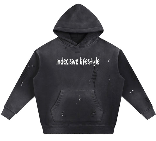 indecisive lifestyle vintage washed fleece hoodie