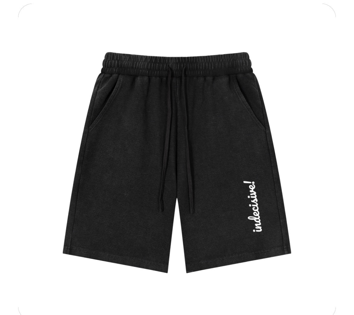 Mineral Wash Waffle Knit Shorts